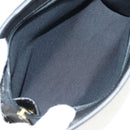 Christian Dior Trotter Canvas Clutch Bag PVC Black Gold Auth ep11095V-15