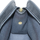 Christian Dior Trotter Canvas Clutch Bag PVC Black Gold Auth ep11095V-17