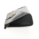 Christian Dior Trotter Canvas Clutch Bag PVC Black Gold Auth ep11095V-4