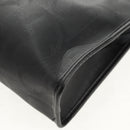 Christian Dior Trotter Canvas Clutch Bag PVC Black Gold Auth ep11095V-9