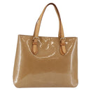 LOUIS VUITTON Monogram Vernis Brentwood Bag Noisette M91511 Auth ep11096-1