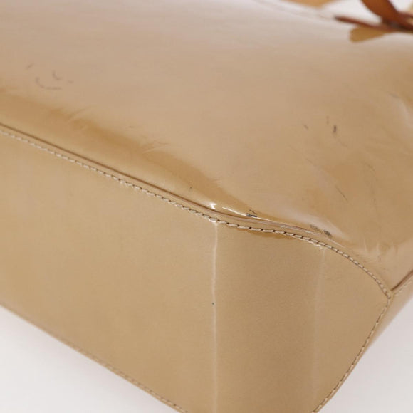 LOUIS VUITTON Monogram Vernis Brentwood Bag Noisette M91511 Auth ep11096