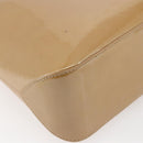 LOUIS VUITTON Monogram Vernis Brentwood Bag Noisette M91511 Auth ep11096-16