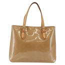 LOUIS VUITTON Monogram Vernis Brentwood Bag Noisette M91511 Auth ep11096-13