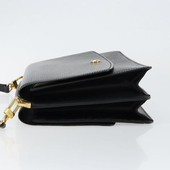 LOUIS VUITTON Epi Grenel Shoulder Bag Black M52362 LV Auth ep11101