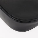 GUCCI Micro GG Canvas Shoulder Bag PVC Leather Black Auth ep11104-11