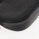 GUCCI Micro GG Canvas Shoulder Bag PVC Leather Black Auth ep11104-12