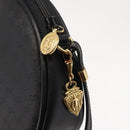 GUCCI Micro GG Canvas Shoulder Bag PVC Leather Black Auth ep11104-14