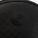 GUCCI Micro GG Canvas Shoulder Bag PVC Leather Black Auth ep11104-15