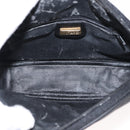 GUCCI Micro GG Canvas Shoulder Bag PVC Leather Black Auth ep11104-18