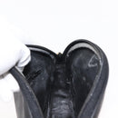 GUCCI Micro GG Canvas Shoulder Bag PVC Leather Black Auth ep11104-19