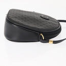 GUCCI Micro GG Canvas Shoulder Bag PVC Leather Black Auth ep11104-4