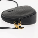 GUCCI Micro GG Canvas Shoulder Bag PVC Leather Black Auth ep11104-5
