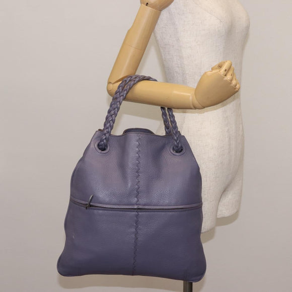 BOTTEGA VENETA Hand Bag Leather Purple 147716 Auth ep11106