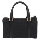 GUCCI Hand Bag Canvas Black Gold Auth ep11115-2