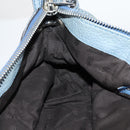 GUCCI Bamboo Tote Bag Leather Blue Auth ep11117-20