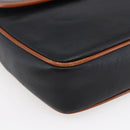 CELINE Shoulder Bag Leather Black Gold Auth ep11125-11