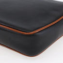CELINE Shoulder Bag Leather Black Gold Auth ep11125-12