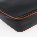 CELINE Shoulder Bag Leather Black Gold Auth ep11125-13