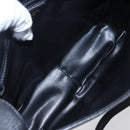 CELINE Shoulder Bag Leather Black Gold Auth ep11125-16