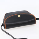 CELINE Shoulder Bag Leather Black Gold Auth ep11125-6
