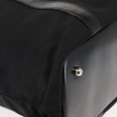 GUCCI Bamboo Hand Bag Nylon Black Auth ep11126-10