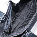 PRADA Hand Bag Leather Black Auth ep11128-16