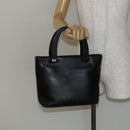 PRADA Hand Bag Leather Black Auth ep11128-22