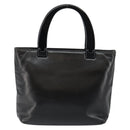 PRADA Hand Bag Leather Black Auth ep11128-3