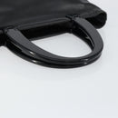 PRADA Hand Bag Leather Black Auth ep11128-7