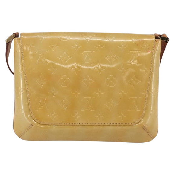 LOUIS VUITTON Monogram Vernis Thompson Street Bag Beige M91301 LV Auth ep11129