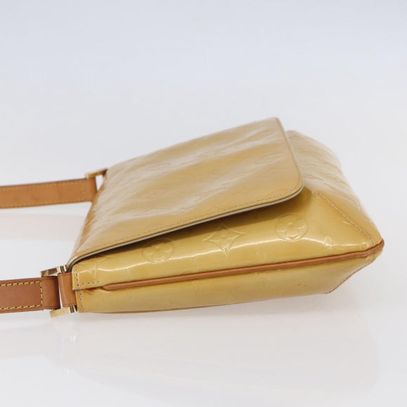 LOUIS VUITTON Monogram Vernis Thompson Street Bag Beige M91301 LV Auth ep11129