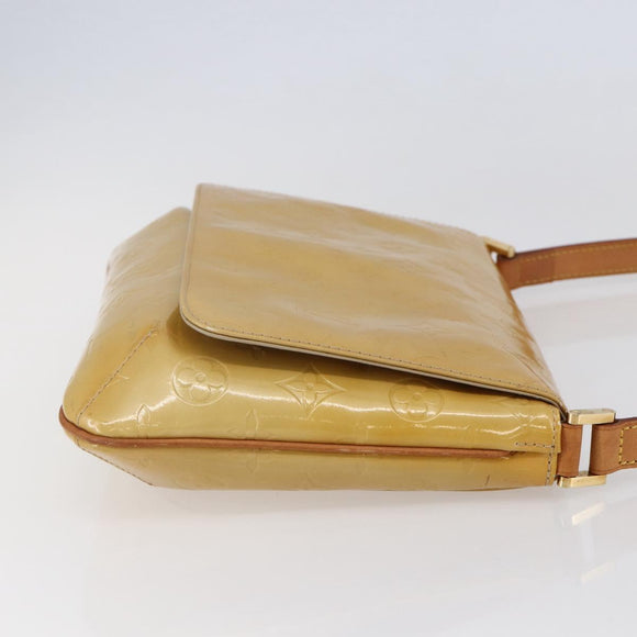 LOUIS VUITTON Monogram Vernis Thompson Street Bag Beige M91301 LV Auth ep11129