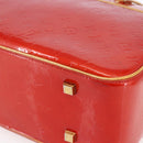 LOUIS VUITTON Monogram Vernis Sutton Hand Bag Red Rouge M91080 LV Auth ep11131-9