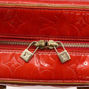 LOUIS VUITTON Monogram Vernis Sutton Hand Bag Red Rouge M91080 LV Auth ep11131-17