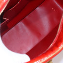 LOUIS VUITTON Monogram Vernis Sutton Hand Bag Red Rouge M91080 LV Auth ep11131-10