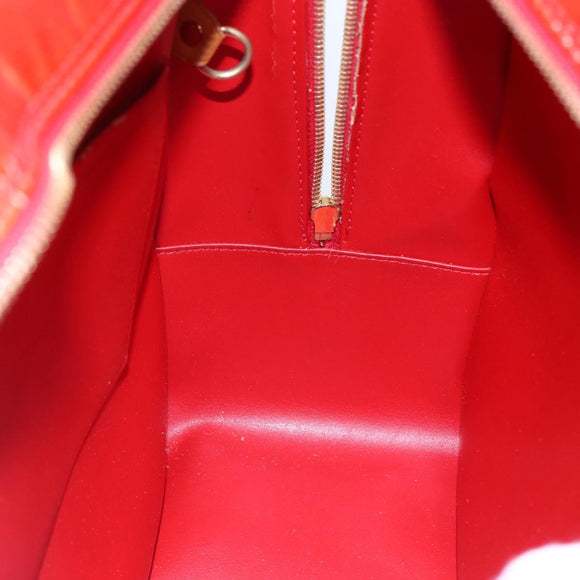 LOUIS VUITTON Monogram Vernis Sutton Hand Bag Red Rouge M91080 LV Auth ep11131
