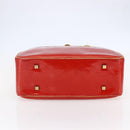 LOUIS VUITTON Monogram Vernis Sutton Hand Bag Red Rouge M91080 LV Auth ep11131-5