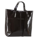 GUCCI Hand Bag Patent leather 2way Brown Auth ep11132-1