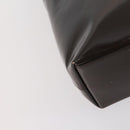 GUCCI Hand Bag Patent leather 2way Brown Auth ep11132-16