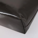 GUCCI Hand Bag Patent leather 2way Brown Auth ep11132-17