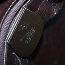GUCCI Hand Bag Patent leather 2way Brown Auth ep11132-20