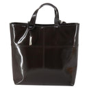 GUCCI Hand Bag Patent leather 2way Brown Auth ep11132-13