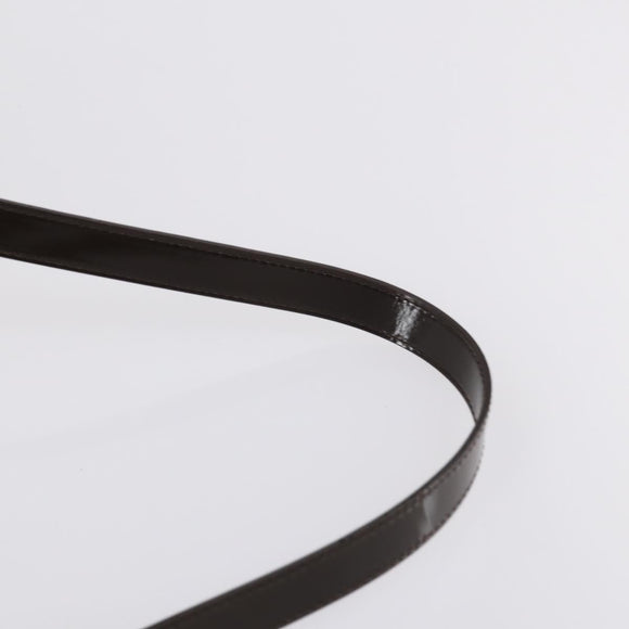 GUCCI Hand Bag Patent leather 2way Brown Auth ep11132