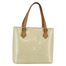 LOUIS VUITTON Monogram Vernis Houston Hand Bag Perle M91342 LV Auth ep11138-1