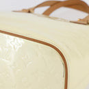 LOUIS VUITTON Monogram Vernis Houston Hand Bag Perle M91342 LV Auth ep11138-14