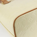 LOUIS VUITTON Monogram Vernis Houston Hand Bag Perle M91342 LV Auth ep11138-17