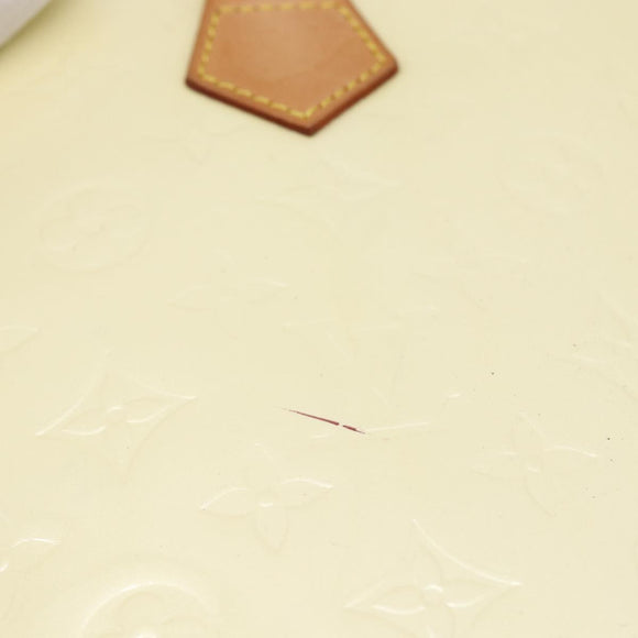 LOUIS VUITTON Monogram Vernis Houston Hand Bag Perle M91342 LV Auth ep11138