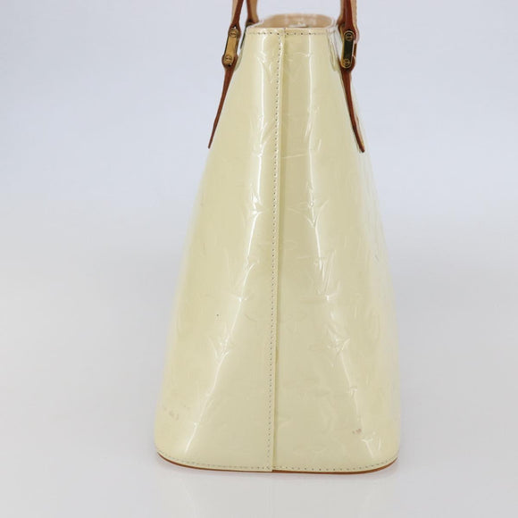 LOUIS VUITTON Monogram Vernis Houston Hand Bag Perle M91342 LV Auth ep11138