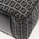 FENDI Zucchino Canvas Tote Bag Navy Gold Auth ep11139-13